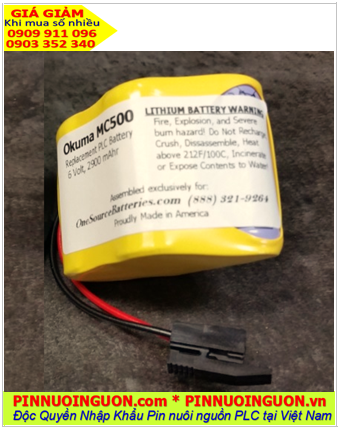 Okuma MC500 _Pin nuôi nguồn Okuma MC500 lithium 6.0v _Made in Japan | Bảo hành 1 năm 